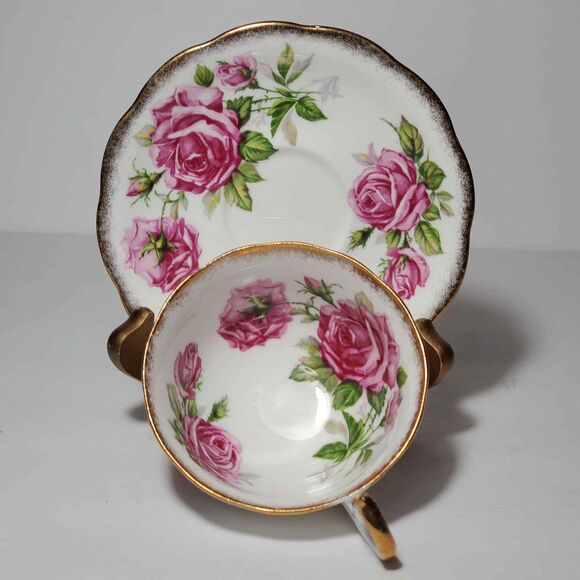 Royal Standard Teacup and Saucer Orleans Rose Vintage - Picture 6 of 10